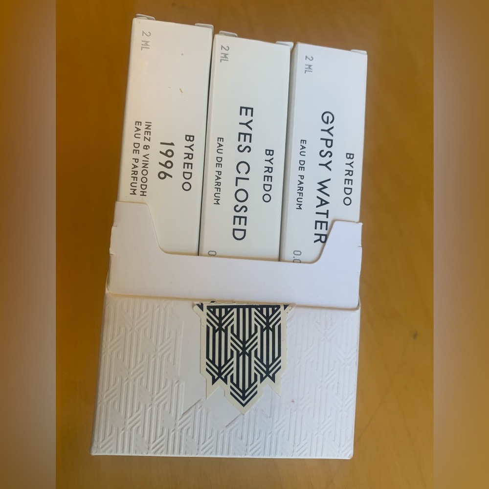 Original Byredo- 2 mil, 3 bottles. Full. Eyes Closed/Gypsy Rose/1996.